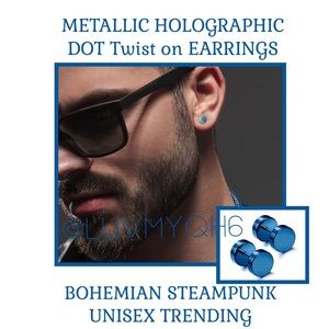 8mm DOT Twist on Earrings